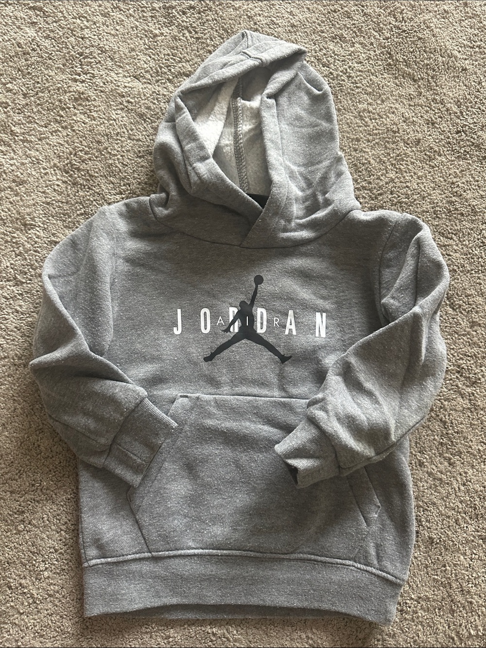Jordan Gray Pullover Hoodie with Jumpman Logo